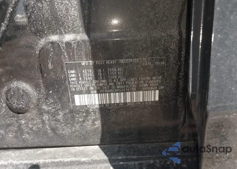 2016 Subaru Legacy 2.5I Premium z USA, uszkodzony, nr VIN 4S3BNBC6XG3016799